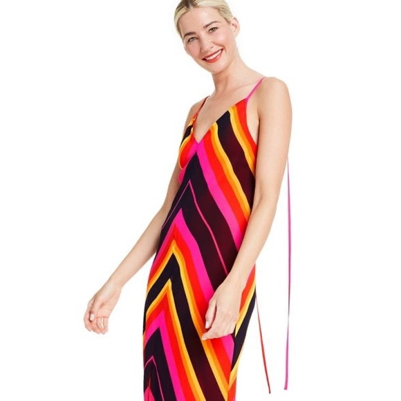 Chevron Slip Dress -ChristopherJohnRogers - Picture 7 of 11